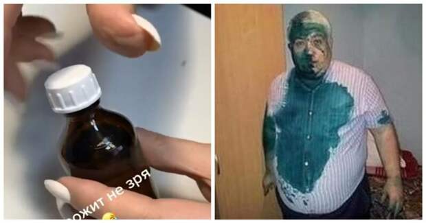 Как открыть бутылку с йодом или зеленкой и не испачкаться