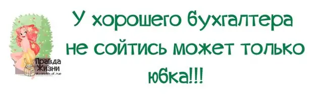 У хорошего бухгалтера не сходится только юбка картинка