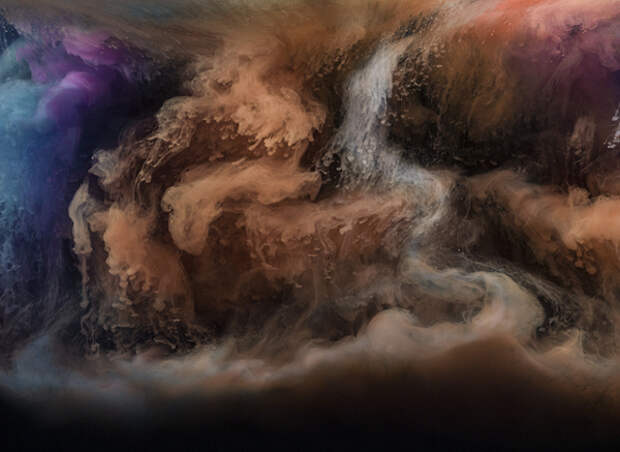 Горная река. Автор: Kim Keever.