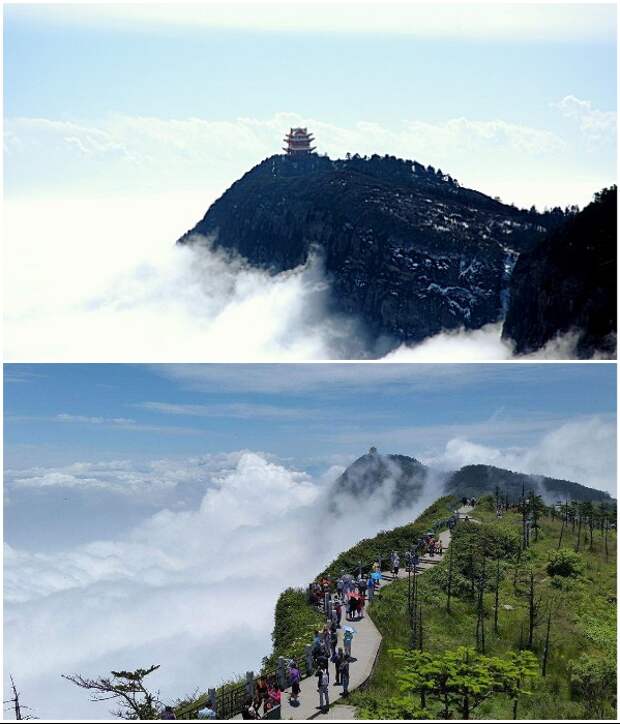 Гора Эмэйшань – священное место для буддистов и посещения туристов (Китай). | Фото: travelurway.ru/ kitai-hospital.ru.