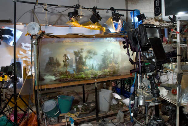 Процесс создания. Автор: Kim Keever.