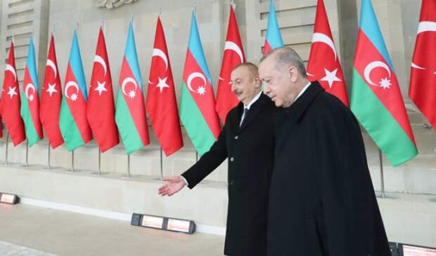 Ильхам Алиев и Реджеп Тайип Эрдоган. Фото: AP