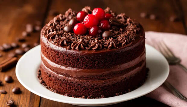 Духовку не включаю, миксер не достаю: шоколадный пирог за 40 минут в простой сковороде