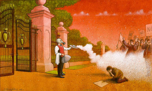Меры предосторожности. Автор: Pawel Kuczynski.