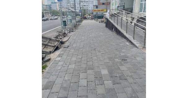 Прокуратура добилась ремонта тротуара в Железнодорожном районе Самары