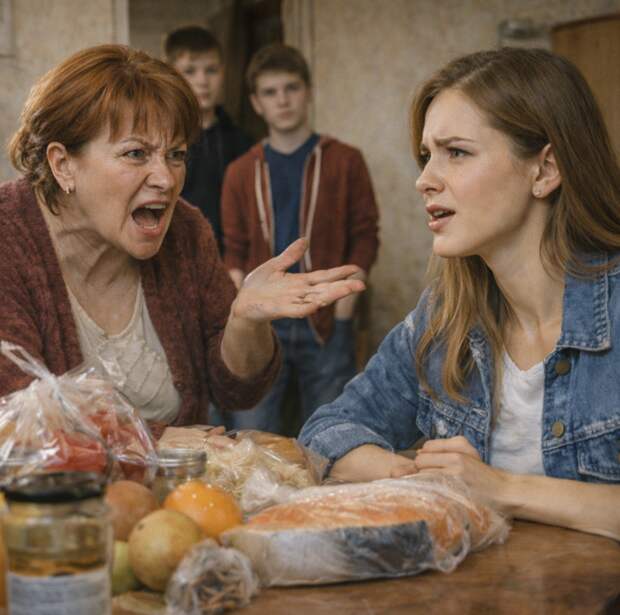 — Вон отсюда! И чтоб больше вас тут не было! — сказала теща зятю