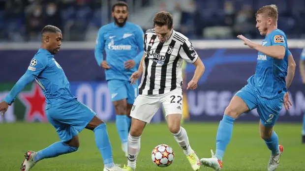 «Зенит» и «Ювентус» не забили друг другу в первом тайме матча Лиги чемпионов