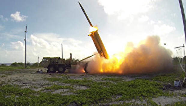 Запуск ракеты американского противоракетного комплекса системы THAAD. Архивное фото.