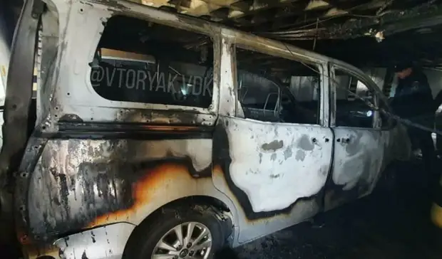 Последствия пожара на подземной парковке показали во Владивостоке (фото)