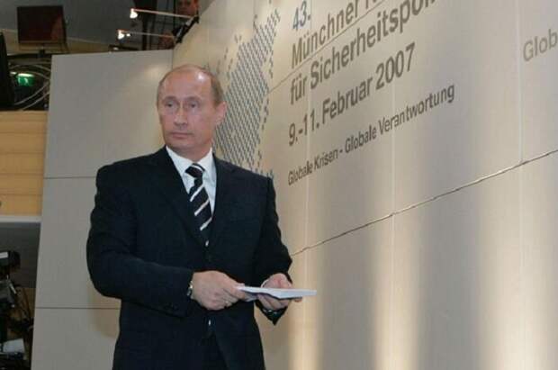 Владимир Путин в Мюнхене, февраль 2007 года