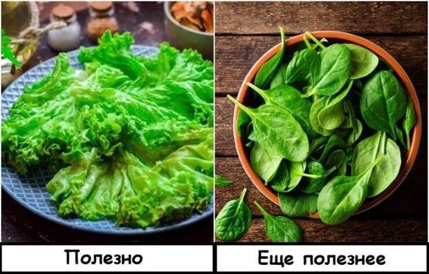 В шпинате больше витаминов и минералов В шпинате больше витаминов и минералов