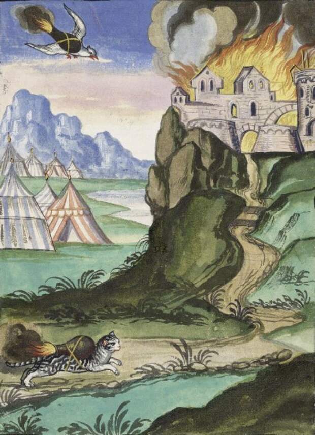 Иллюстрация из книги Ein wahres Probiertes und Pracktisches geschriebenes Feuerbuch, 1607 год. | Фото: luna.folger.edu.