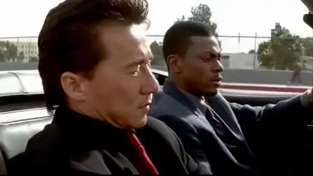 Jackie Chan and Chris Tucker in Rush Hour.