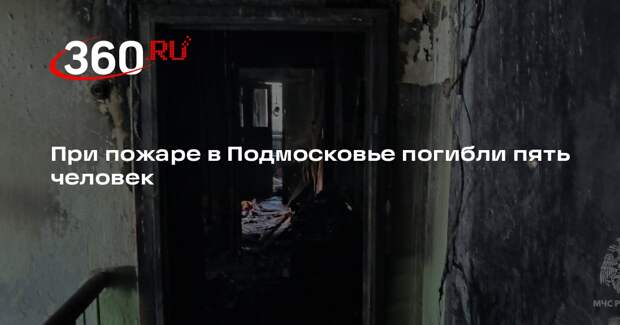 МЧС: при пожаре в Королеве погибли пять человек, включая двух детей