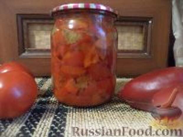 Фото к рецепту: Жареный перец с помидорами