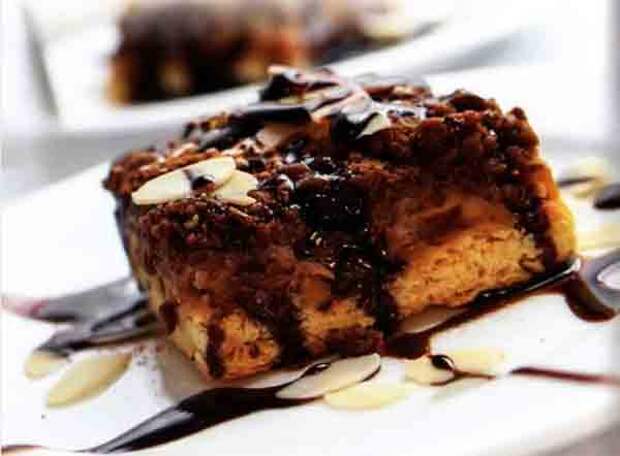 Шоколадный торт с миндалём без выпечки