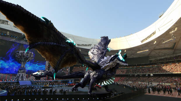Церемония открытия чемпионата мира по League of Legends (Национальный стадион Пекина, 2017). | Фото: nexus.leagueoflegends.com.