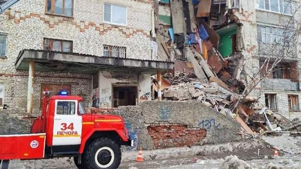 В Республике Коми выделят средства на расселение обрушившегося дома в Печоре