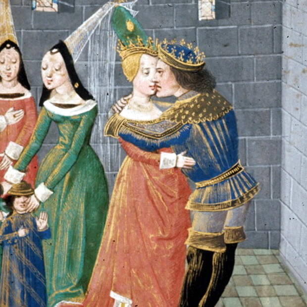 Агафокл целует вдову Дамаса, книжная миниатюра XV века - Нечестивец Агафокл | Warspot.ru