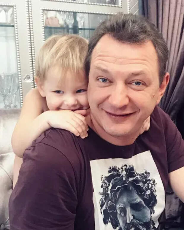 Марат Башаров с сыном