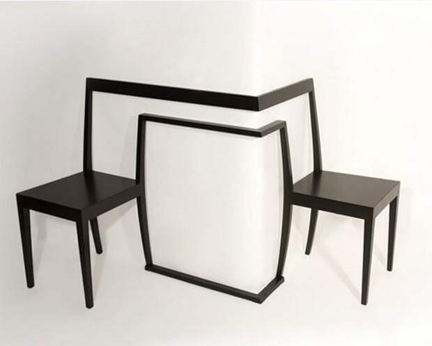 Необычные угловые стулья. Фото с сайта antonbjorsing.com