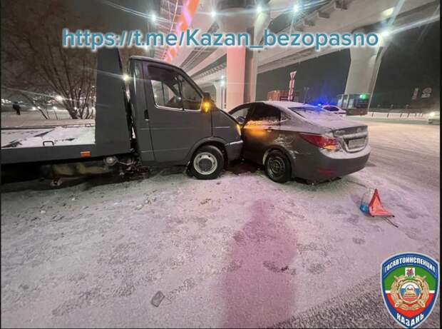 За сутки на дорогах Казани в ДТП пострадали четыре человека