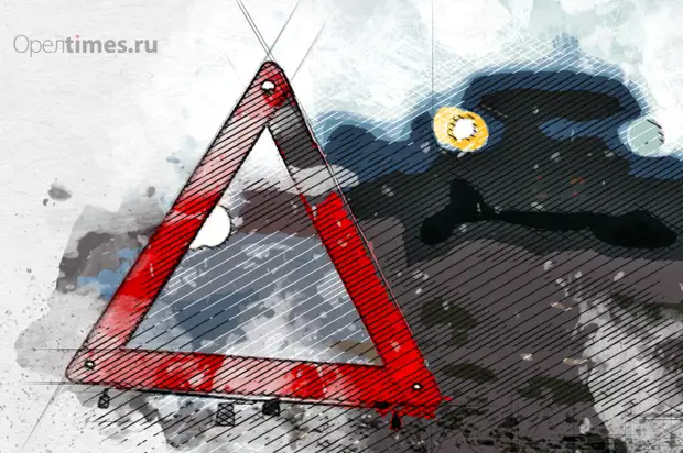 В Орле автомобиль вылетел с дороги и перевернулся после столкновения