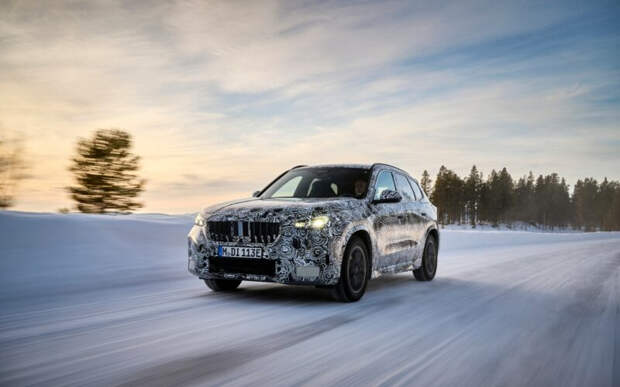 Новый BMW iX1 на суровых зимних испытаниях