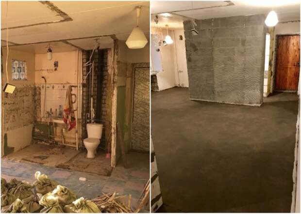 Благодаря кардинальной перепланировке и новому зонированию ванная комната стала 1 кв. метр больше. | Фото: news.myseldon.com.