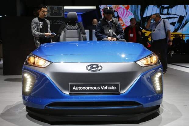Hyundai Autonomous Vehicle автовыставка, женева, женева 2017