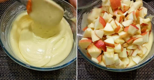 Самый простой рецепт яблочного пирога: быстрое тесто на сметане