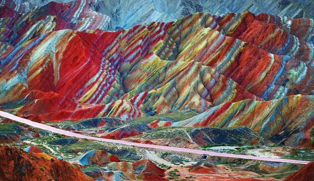 8. Радужные горы в Перу интересно, необитаемые места, природа, удивительные места планеты, фото