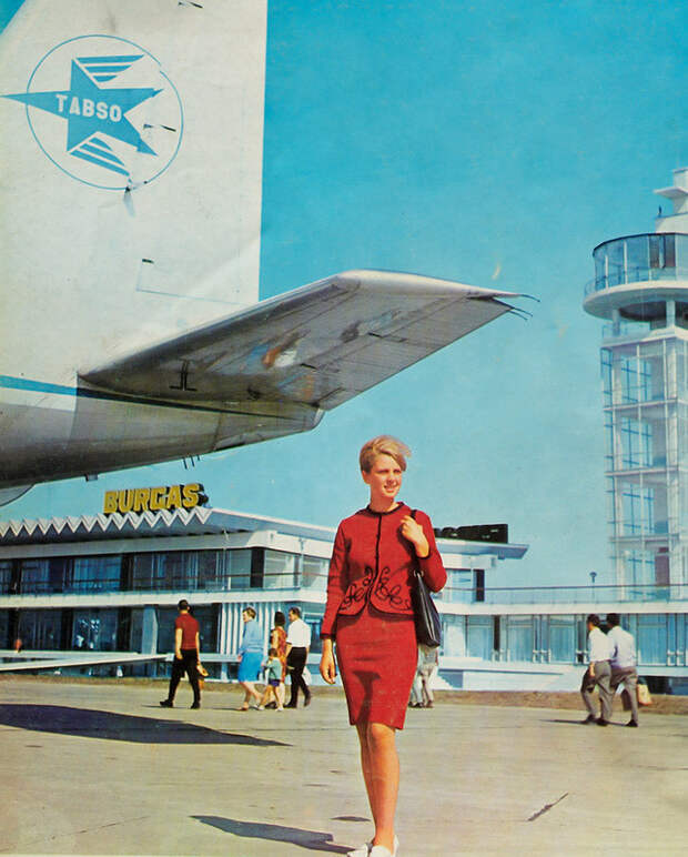 1960е, стюардеса на летище Бургас: СССР, болгария, быт, история, это интересно