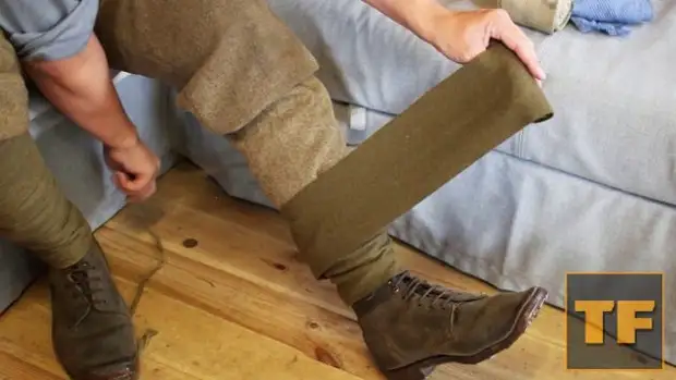 Для чего солдаты первой мировой войны использовали странные бинты на ногах вместо сапог?