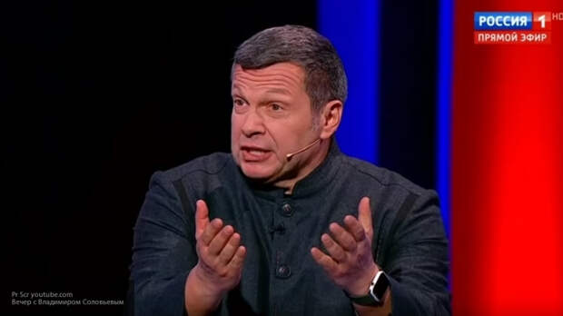Вакаров чуть не подрался у Соловьева из-за трактовки спича Зеленского о Крыме и Донбассе