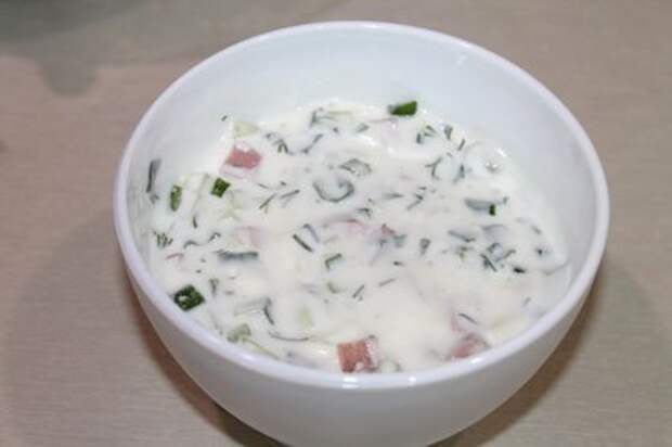 Окрошка на сыворотке. Этап: 9