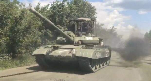Танк Т-62М в зоне СВО
