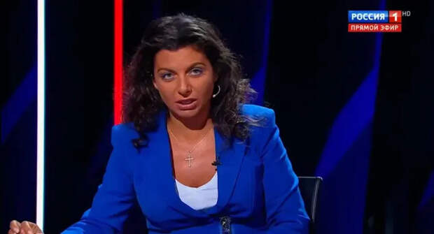Маргарита Симоньян в эфире политического ток-шоу на ТВ