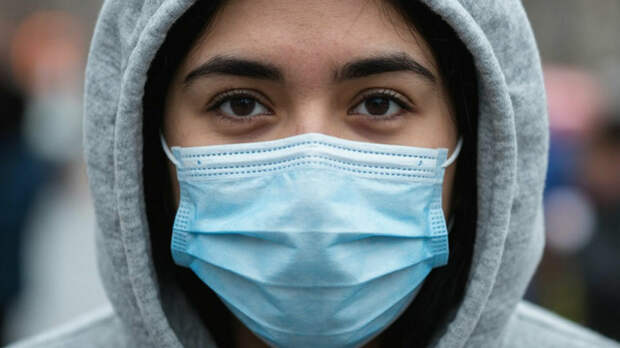 Человек с медицинской маске / Изображение сгенерировано shedevrum.ai / amic.ru