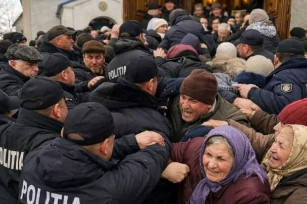 Храм в Деренеу. Народ одного села встал в полный рост за всю Молдавию