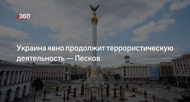 Песков: Россия исходит из того, что Украина намерена продолжать террор