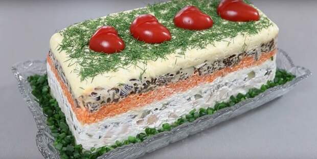 вкусный и красивый салат