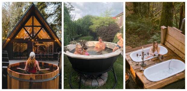 Всесезонная купель во дворе: чан, ванна, джакузи