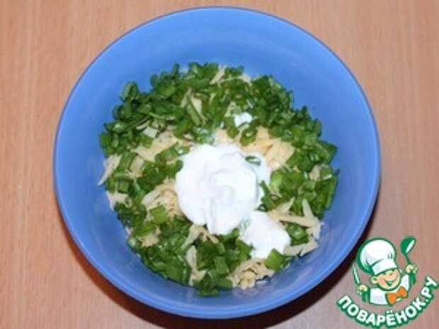 Лапоточки с колбасой и сыром Для теста: