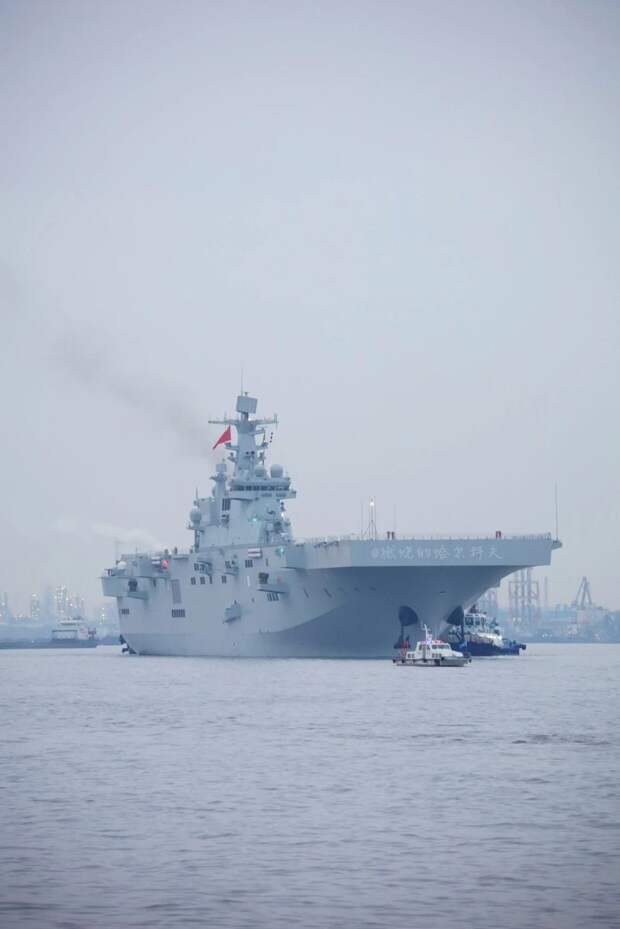 Второй вертолетоносец Type 075 после ходовых испытаний