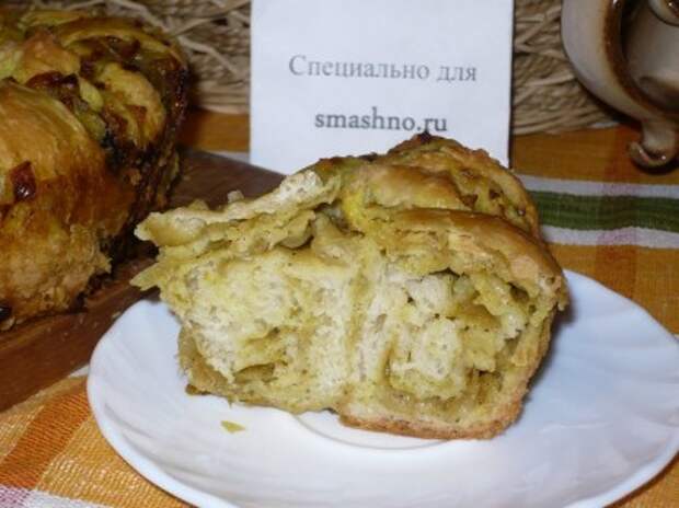 Постный пирог Луковник