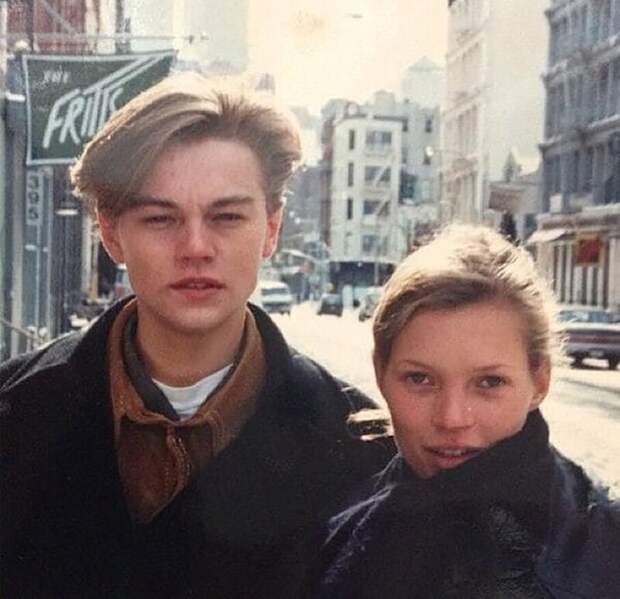 Леонардо Ди Каприо и топ-модель Кейт Мосс, США, 1990-е
