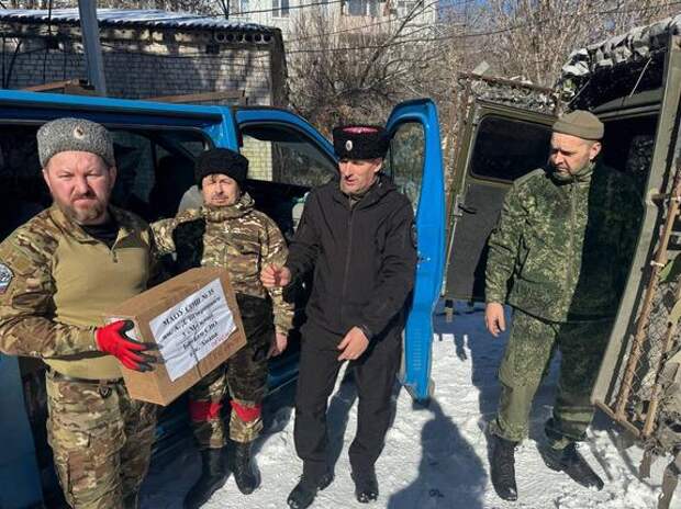 Казаки Краснодарского края организовали серию акций к 23 февраля и годовщине СВО