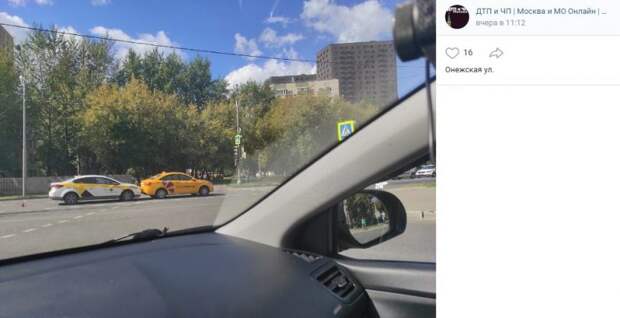 «Конкуренция» двух таксистов закончилась аварией на Онежской