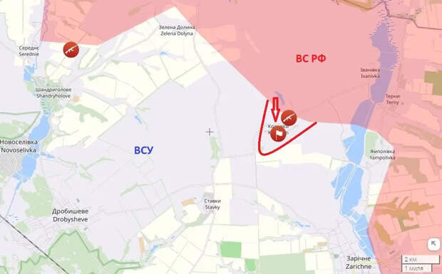Российские войска освободили села Колодези в ДНР и Вороное на Днепропетровщине